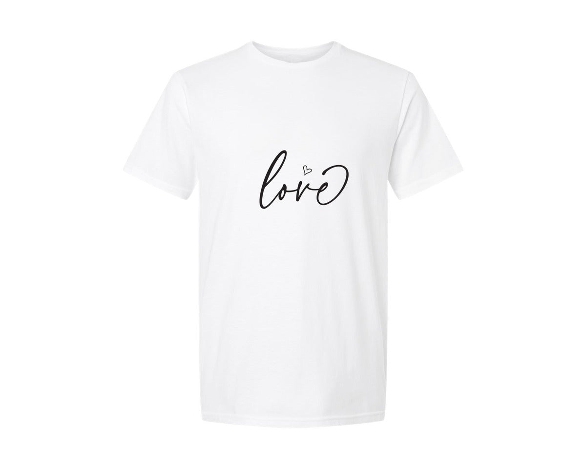 brand:Generic|color:White|love-cute-valentine-heart-xoxo-graphic-t-shirt
