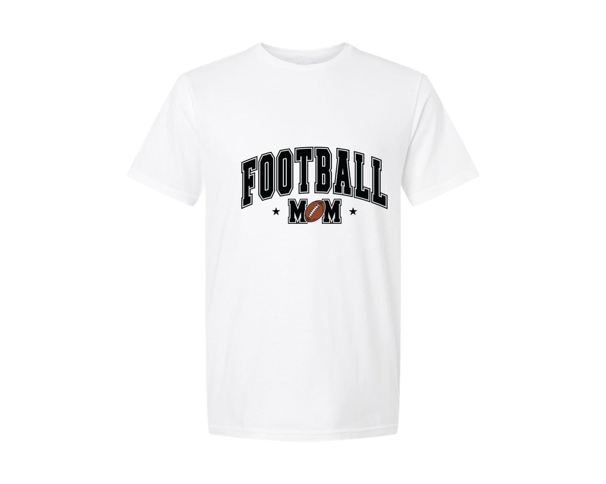 brand:Generic|color:White|football-mom-football-mama-sport-graphic-t-shirt