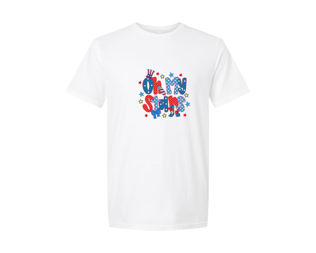 brand:Generic|color:White|oh-my-stars-4th-of-july-2-graphic-t-shirt