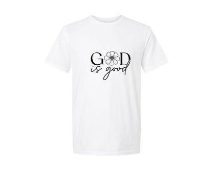 brand:Generic|color:White|god-is-good-sleeve-christian-design-graphic-t-shirt