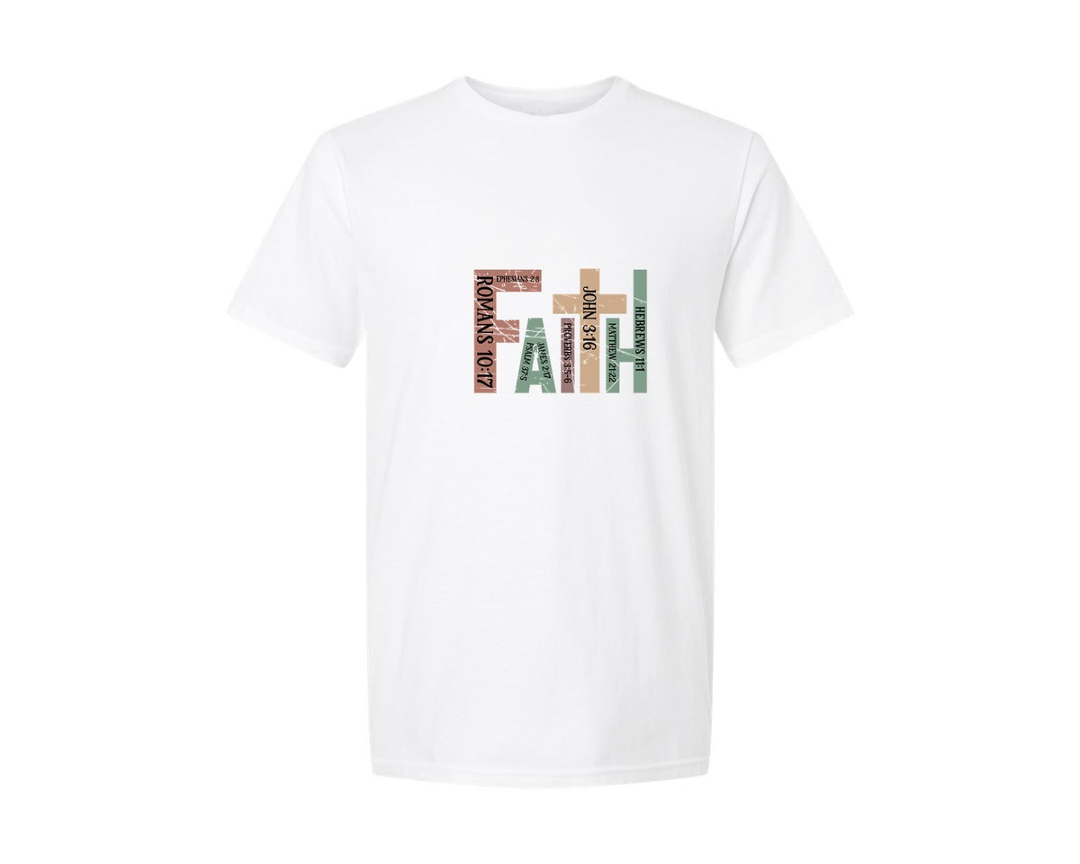 brand:Generic|color:White|faith-christian-bible-verses-2-graphic-t-shirt