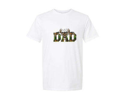 brand:Generic|color:White|hunter-dad-deer-hunting-dad-graphic-t-shirt