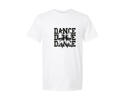brand:Generic|color:White|dance-dance-coquette-bow-graphic-t-shirt