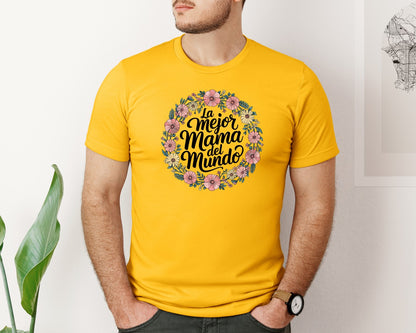 brand:Bella Canvas|color:Gold|Spanish Mothers Day 5 Graphic T-Shirt