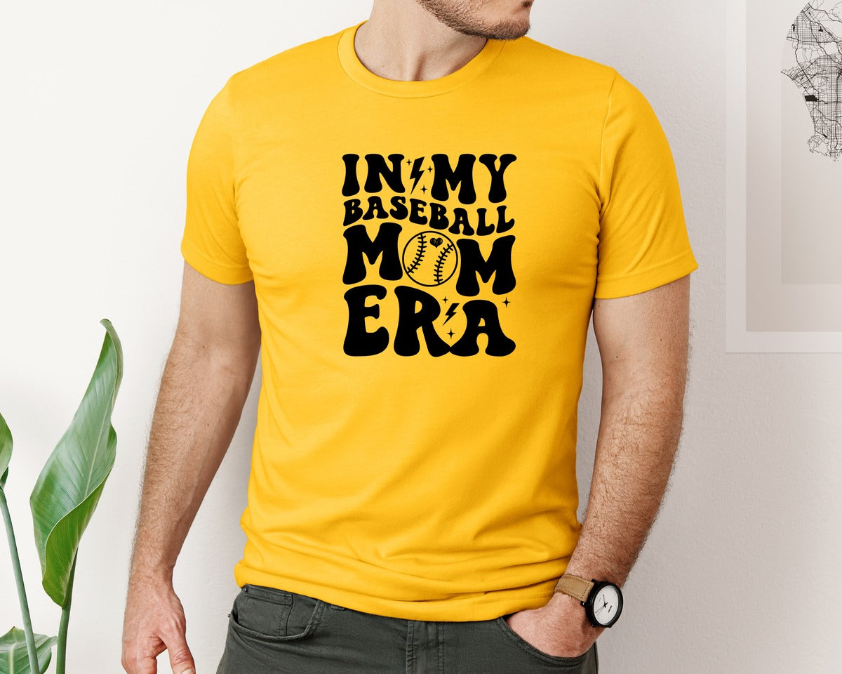 brand:Bella Canvas|color:Gold|Retro Sports Mom In My Mom Era Graphic T-Shirt