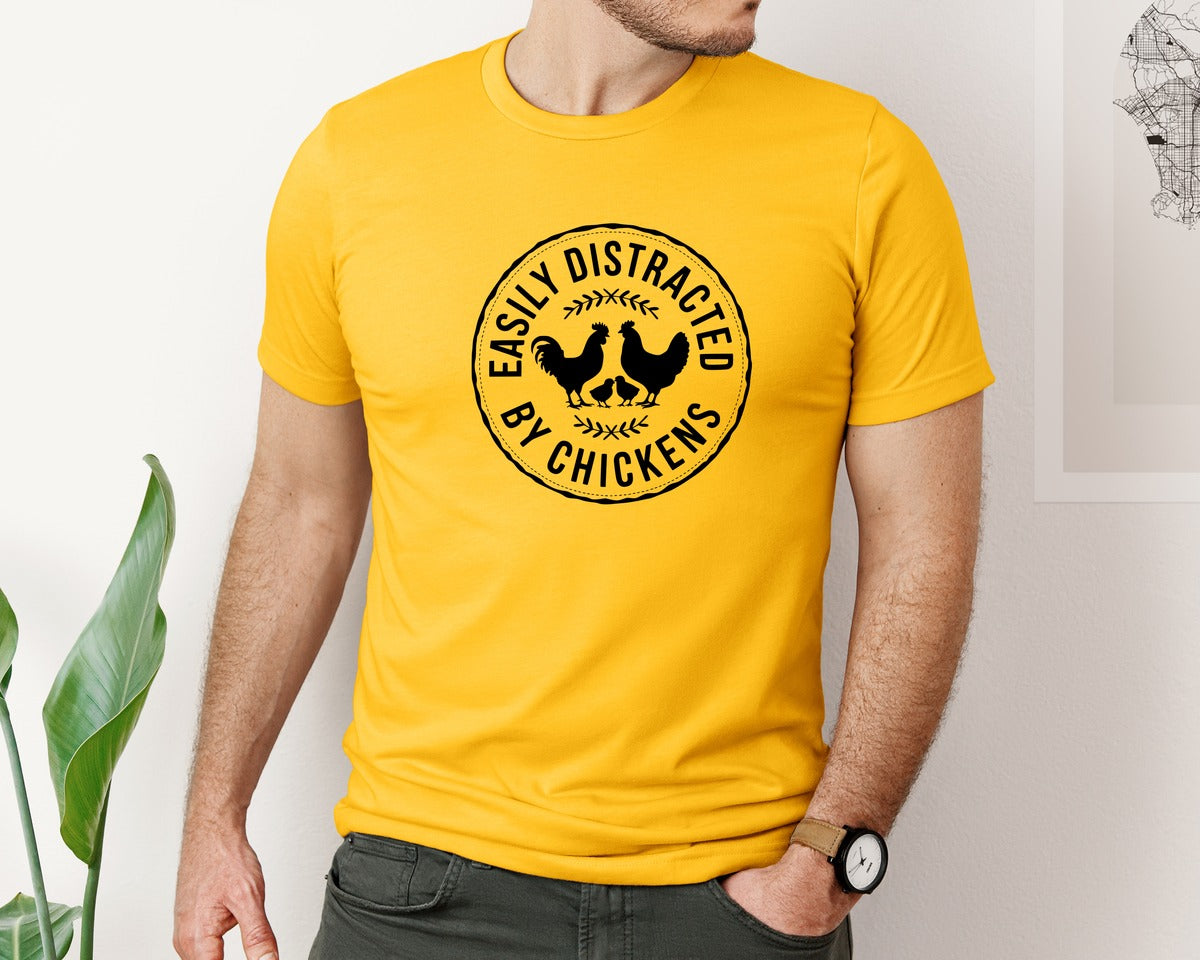 brand:Bella Canvas|color:Gold|Dont Ruffle My Feathers T Shirt Design 2 Graphic T-Shirt