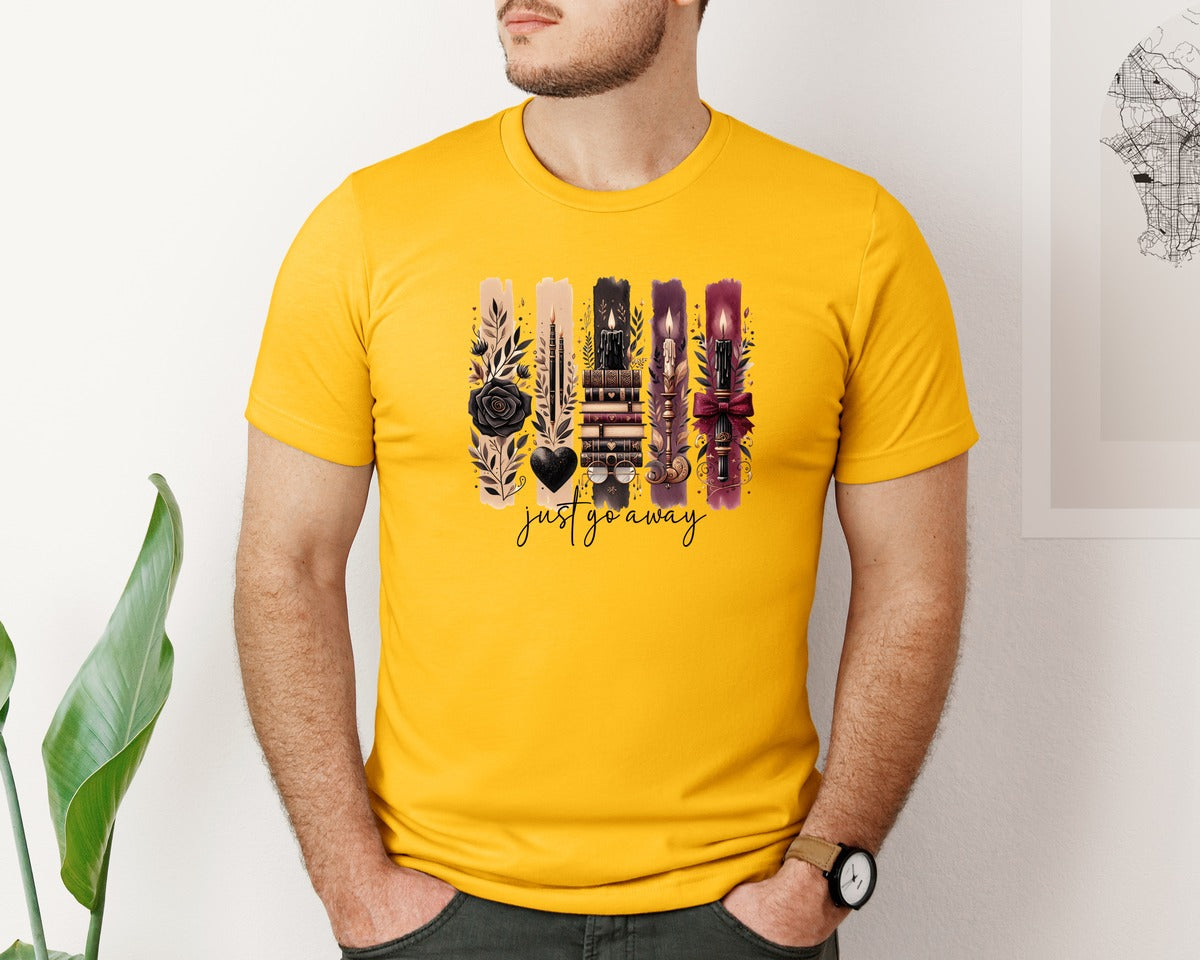 brand:Bella Canvas|color:Gold|Bookish Book Lover Reading Booktok 2 Graphic T-Shirt