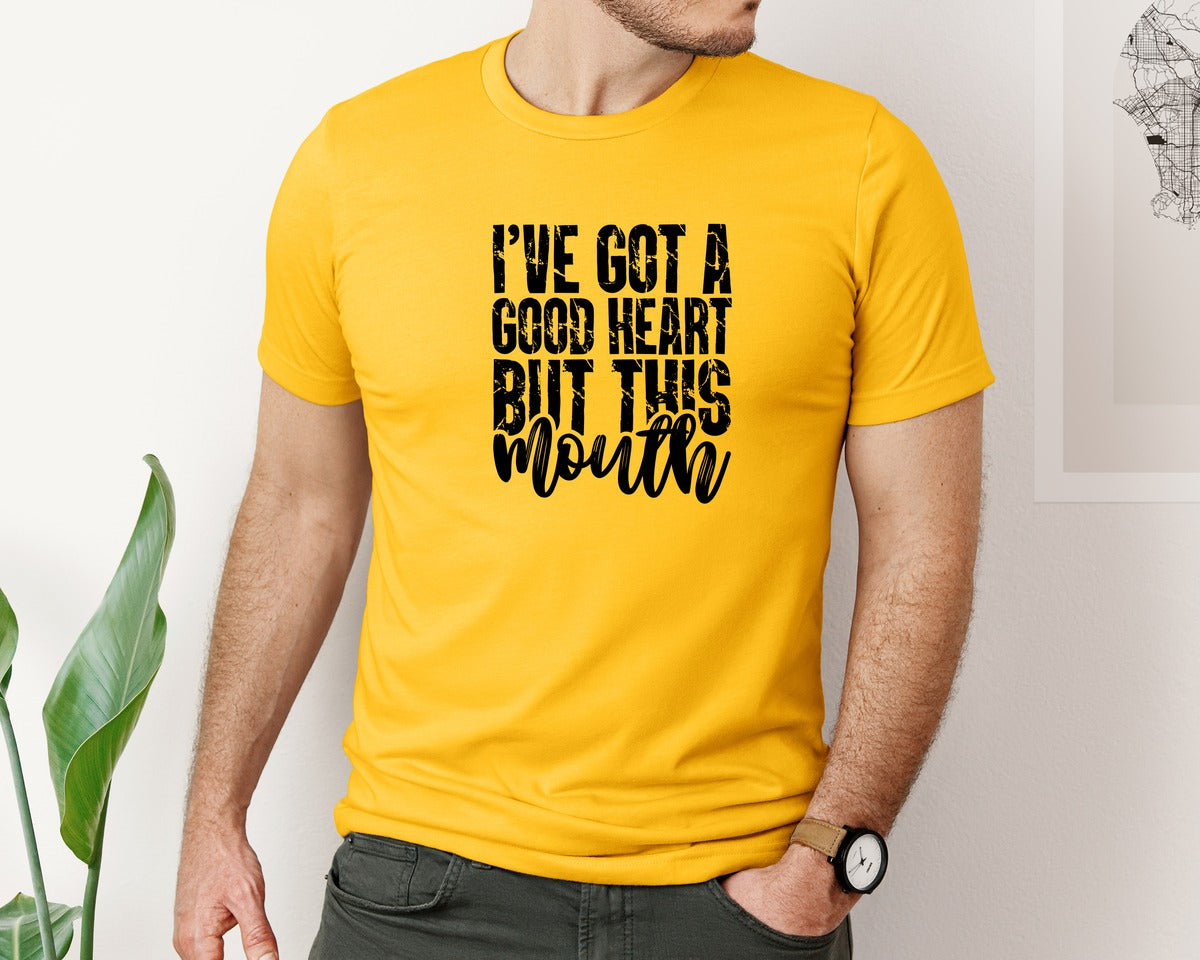 brand:Bella Canvas|color:Gold|Sarcastic Quotes Funny Graphic T-Shirt