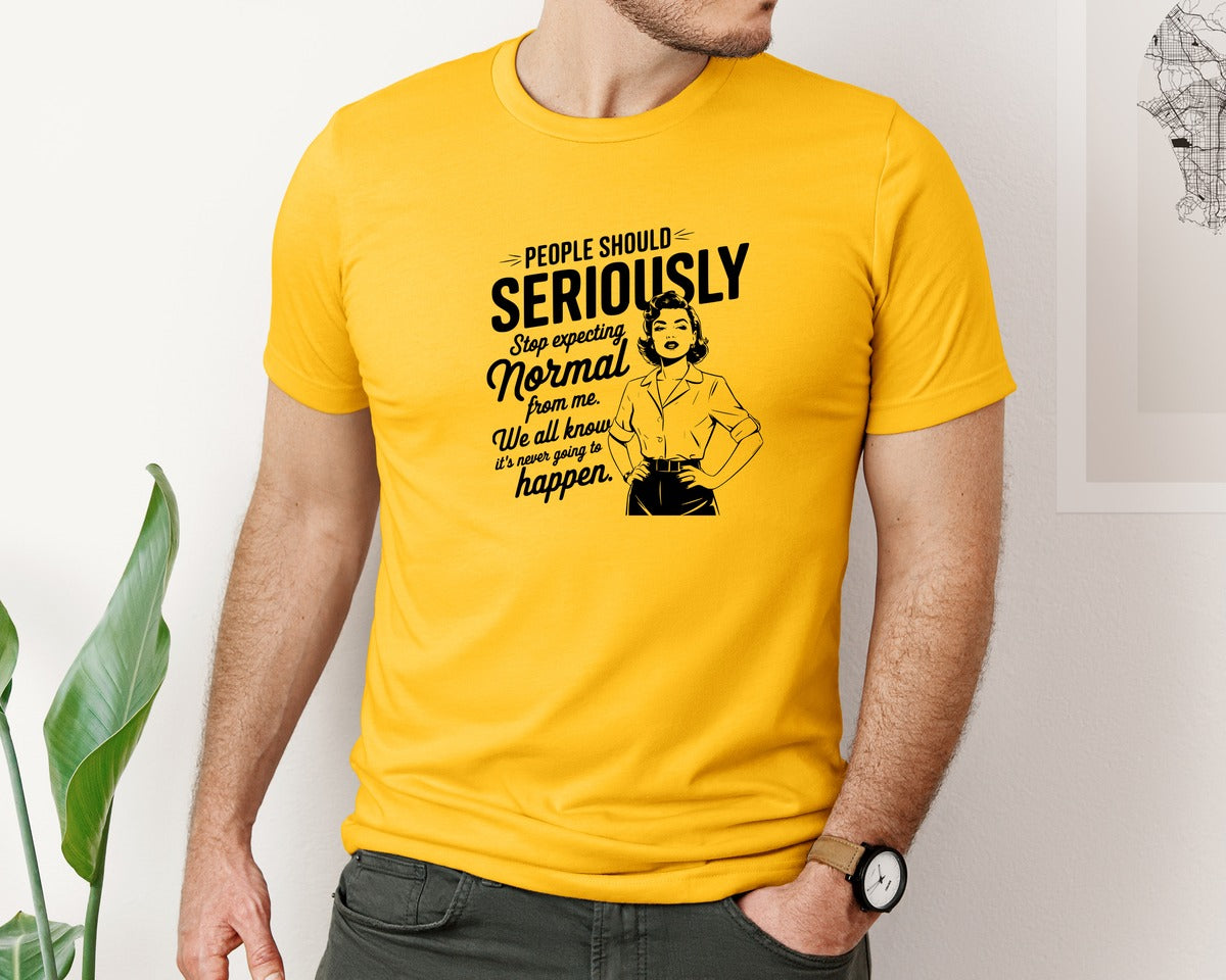 brand:Bella Canvas|color:Gold|Vintage Funny Trendy Woman Shirt Design Graphic T-Shirt