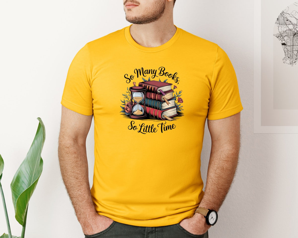 brand:Bella Canvas|color:Gold|Reading Book 8 Graphic T-Shirt