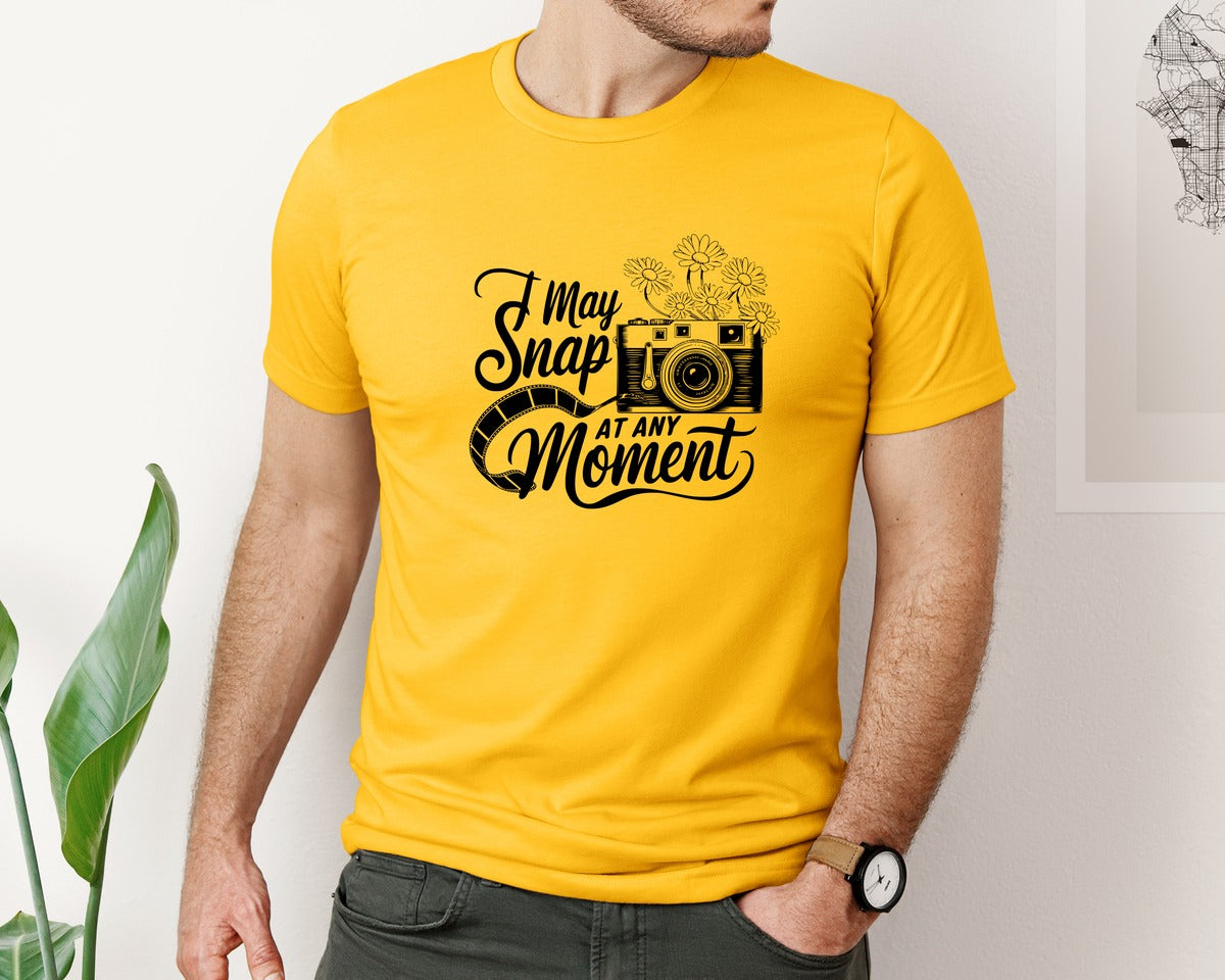 brand:Bella Canvas|color:Gold|I May Snap At Any Moment T Shirt Des Graphic T-Shirt