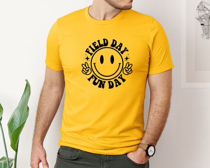 brand:Bella Canvas|color:Gold|Field Day Fun Day Field Day Graphic T-Shirt