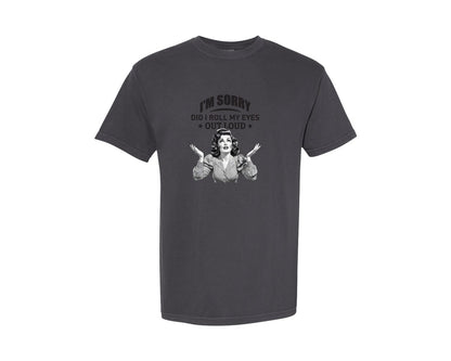 brand:Comfort Colors|color:Graphite|Adult Sassy Sarcastic Retro Vintage Girl Graphic T-Shirt