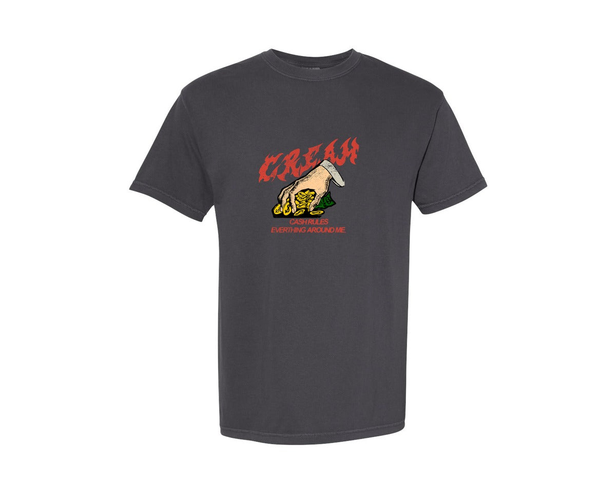 brand:Comfort Colors|color:Graphite|Cream Retro Streetwear Graphic T-Shirt