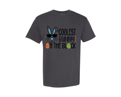 brand:Comfort Colors|color:Graphite|Funny Easter Boy Cool Bunny Graphic T-Shirt