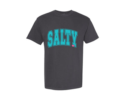 brand:Comfort Colors|color:Graphite|Salty Retro Summer Summer Life Graphic T-Shirt