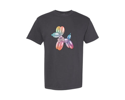 brand:Comfort Colors|color:Graphite|Glam Balloon Dog 4 Graphic T-Shirt