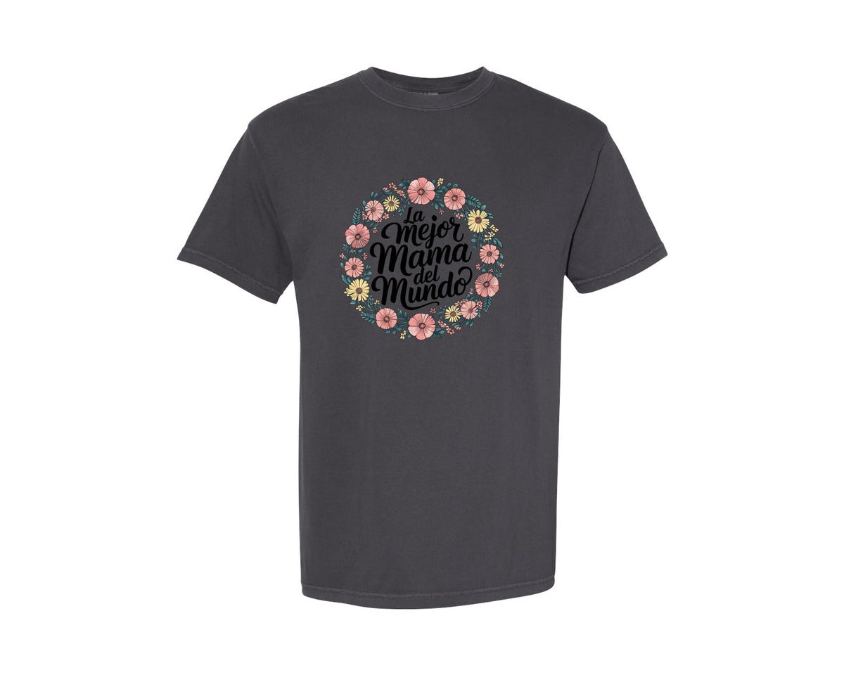 brand:Comfort Colors|color:Graphite|Spanish Mothers Day 5 Graphic T-Shirt