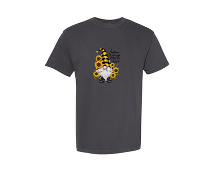 brand:Comfort Colors|color:Graphite|Sunflower Wishes Honey Bee Kisses Graphic T-Shirt