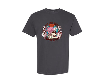 brand:Comfort Colors|color:Graphite|Aint No Hood Like Motherhood 3 Graphic T-Shirt