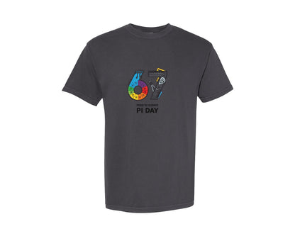 brand:Comfort Colors|color:Graphite|67 Pi Day Math School Graphic T-Shirt