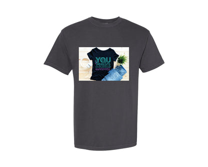 brand:Comfort Colors|color:Graphite|Suicide Prevention Awareness 8 Graphic T-Shirt