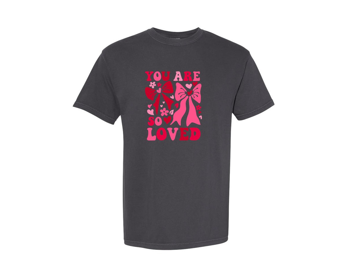 brand:Comfort Colors|color:Graphite|Valentines Day Boho Christian Graphic T-Shirt
