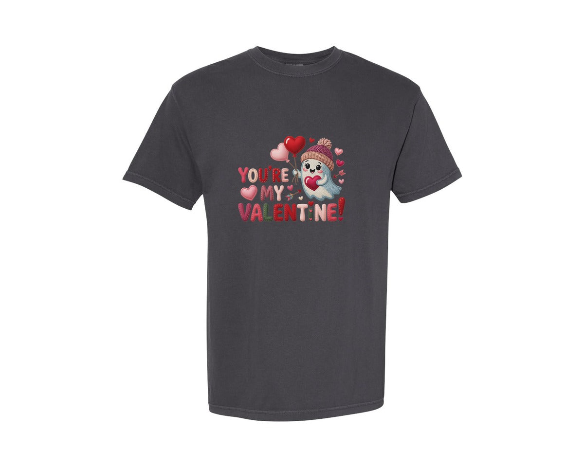 brand:Comfort Colors|color:Graphite|Youre My Valentine Design 4 Graphic T-Shirt