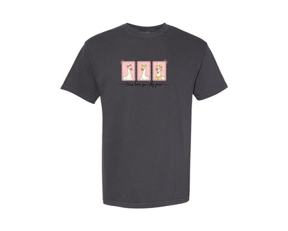 brand:Comfort Colors|color:Graphite|Jesus Loves You Silly Goose Graphic T-Shirt