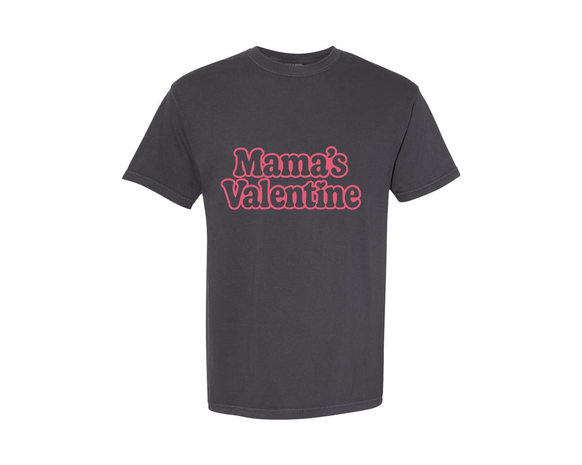 brand:Comfort Colors|color:Graphite|Mamas Valentine Valentine Graphic T-Shirt
