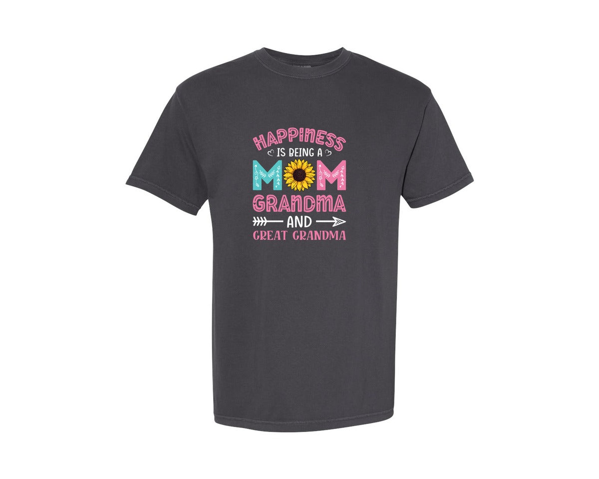 brand:Comfort Colors|color:Graphite|Happiness Mothers Day T Shirt Design 2 Graphic T-Shirt