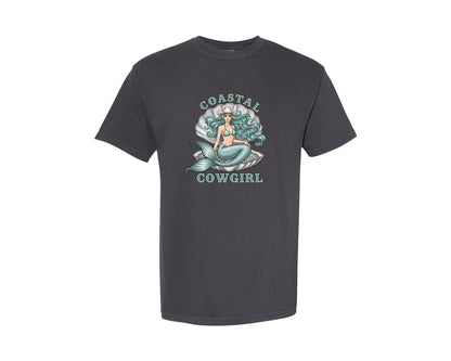 brand:Comfort Colors|color:Graphite|Coastal Cowgirl 2 Graphic T-Shirt