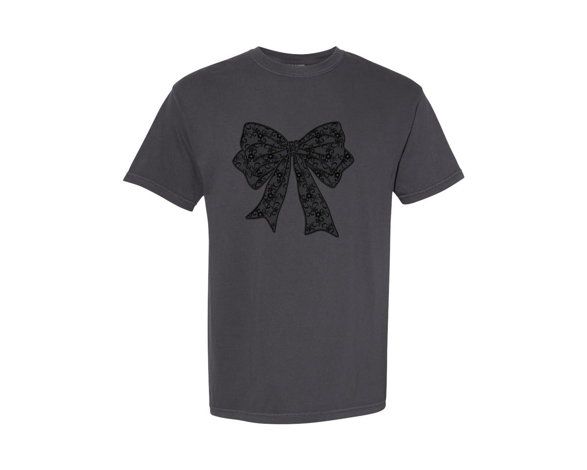 brand:Comfort Colors|color:Graphite|Black Lace Easter Graphic T-Shirt