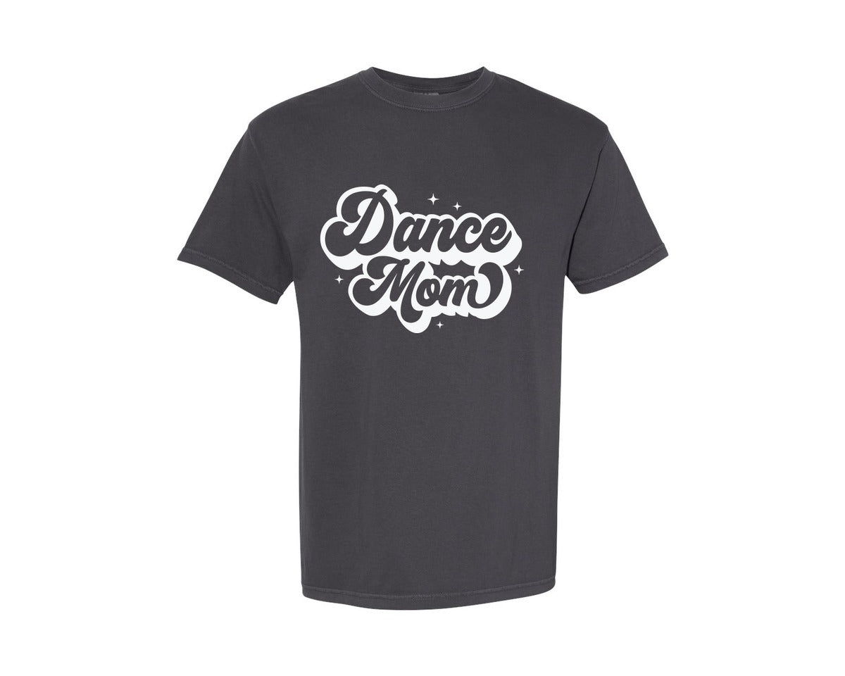 brand:Comfort Colors|color:Graphite|Dance Mom Retro Dancer Mama Graphic T-Shirt