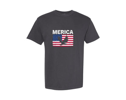 brand:Comfort Colors|color:Graphite|Usa Flag Patriotic T Shirt Design Graphic T-Shirt