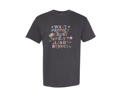 brand:Comfort Colors|color:Graphite|Easter Christian Quotes Graphic T-Shirt