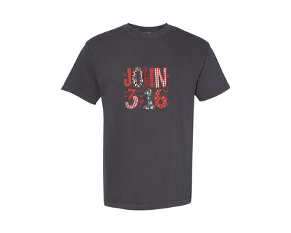 brand:Comfort Colors|color:Graphite|John 316 Preppy Valentine 3 Graphic T-Shirt