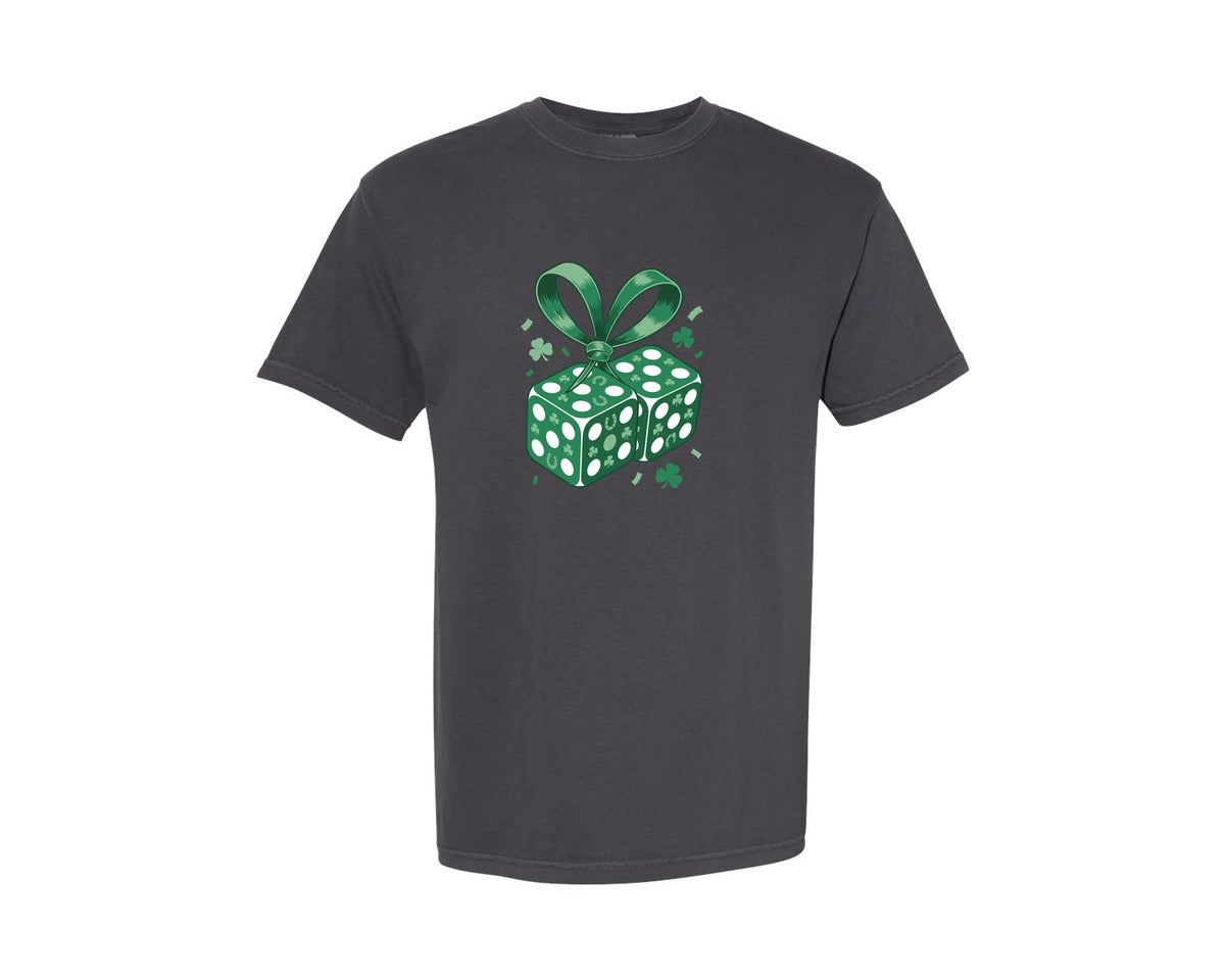 brand:Comfort Colors|color:Graphite|Roll Of Irish Luck Graphic T-Shirt