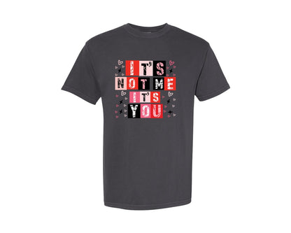 brand:Comfort Colors|color:Graphite|It S Not Me It S You Valentine Graphic T-Shirt