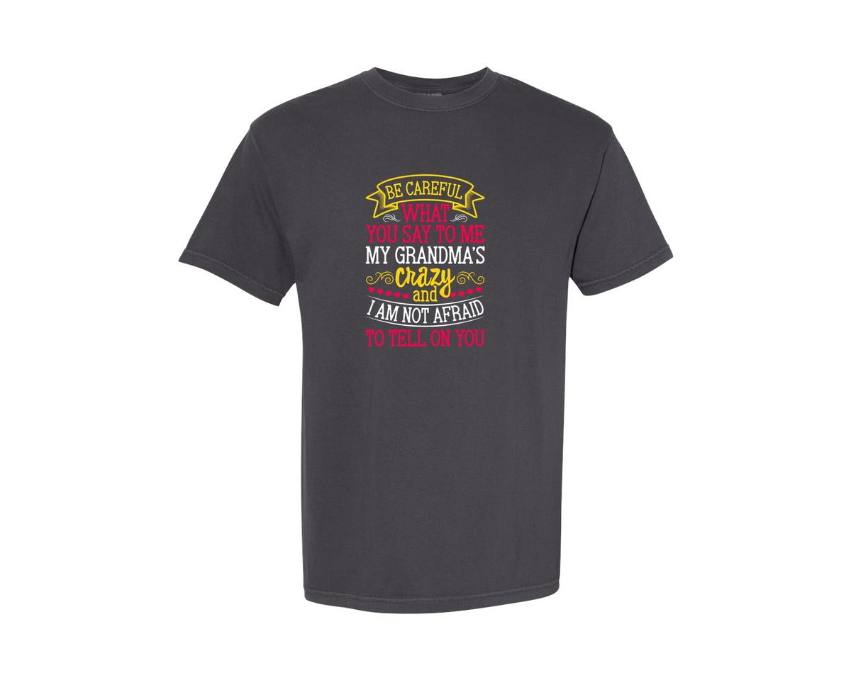 brand:Comfort Colors|color:Graphite|Funny Grandma Tshirt Quote Graphic T-Shirt