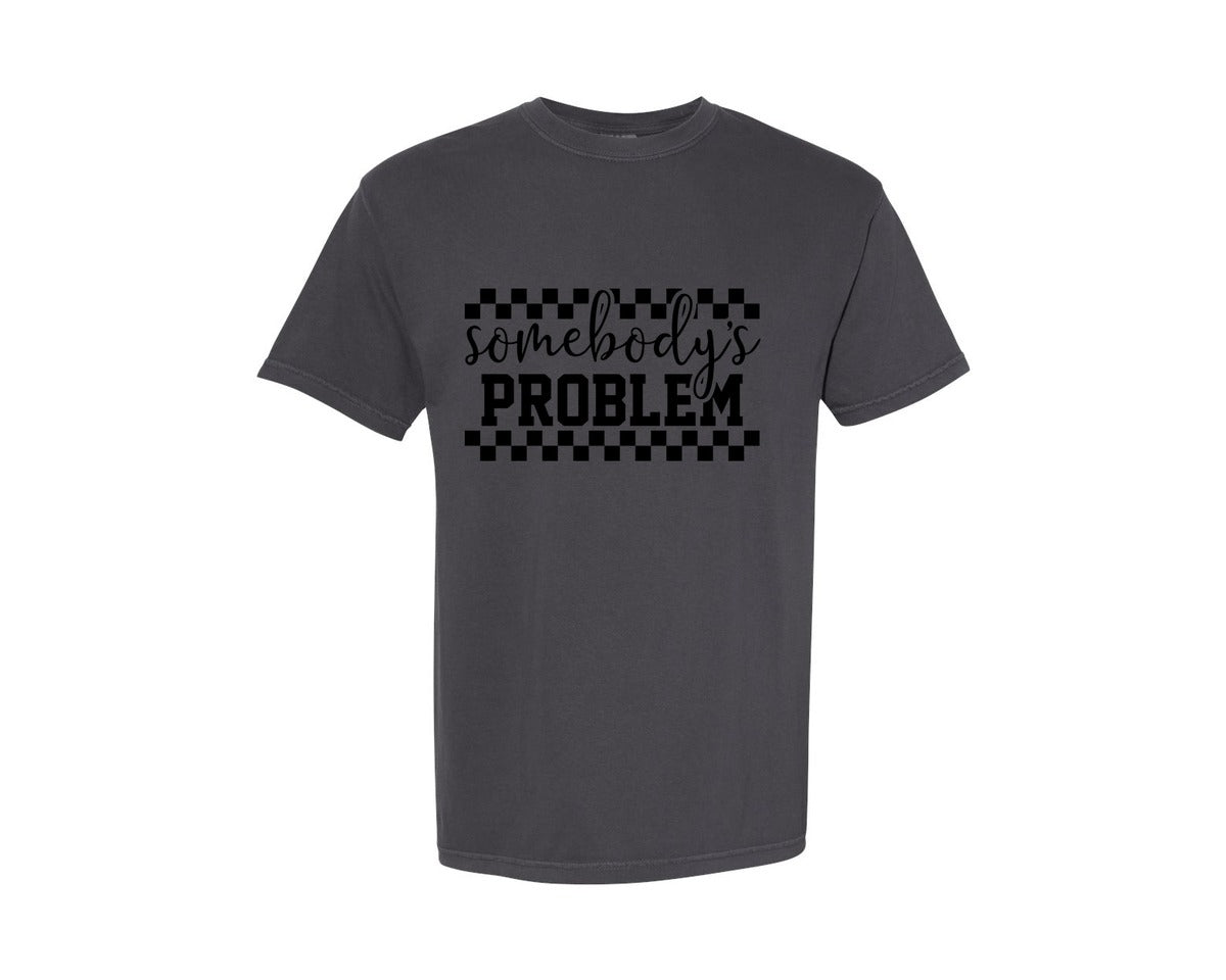 brand:Comfort Colors|color:Graphite|Somebodys Problem Morgan Wallen Graphic T-Shirt