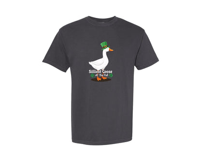 brand:Comfort Colors|color:Graphite|Silly Goose St Patricks Funniest Graphic T-Shirt