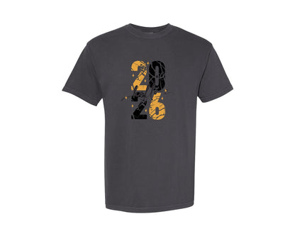brand:Comfort Colors|color:Graphite|Happy New Year 2026 Hello 2026 Graphic T-Shirt