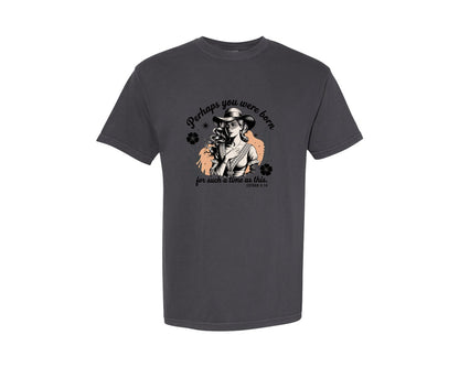 brand:Comfort Colors|color:Graphite|Perhaps You Were Born Christian 3 Graphic T-Shirt