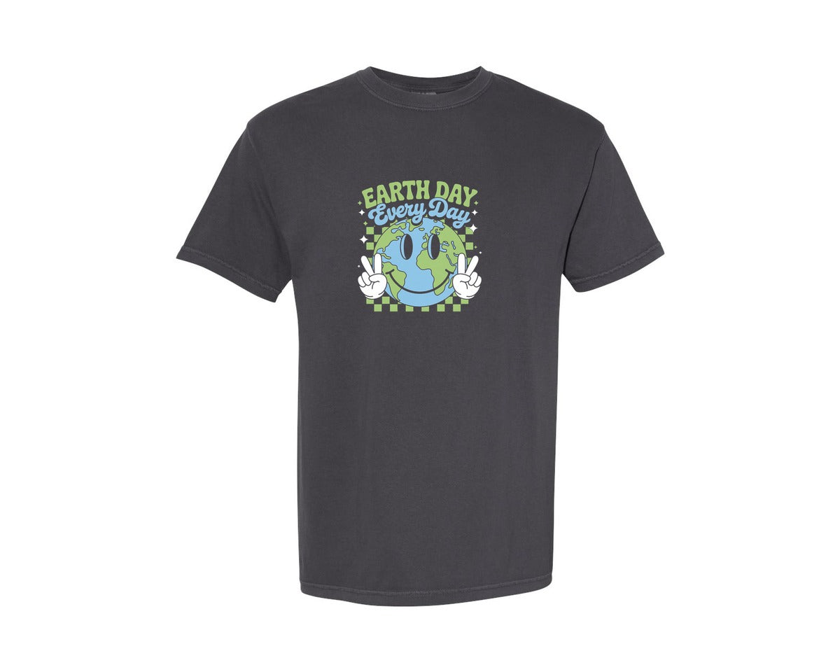 brand:Comfort Colors|color:Graphite|Earth Day Every Day Tee Graphic T-Shirt