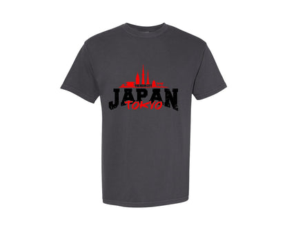 brand:Comfort Colors|color:Graphite|Distressed Tokyo Japan Shirt Graphic T-Shirt