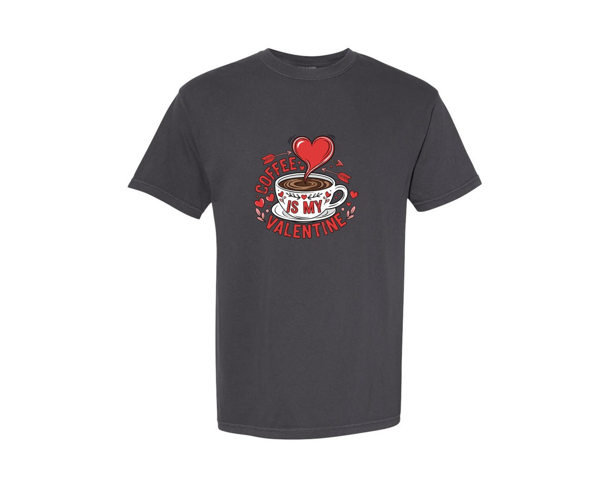 brand:Comfort Colors|color:Graphite|Valentine T Shirt Valentine Shirt Set Graphic T-Shirt