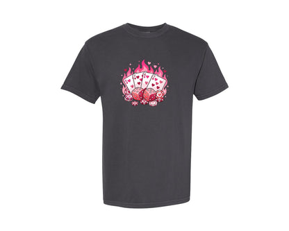 brand:Comfort Colors|color:Graphite|Six Seven Viral Meme Casino Graphic T-Shirt