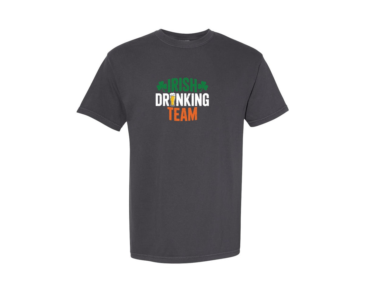 brand:Comfort Colors|color:Graphite|Irish Drinking Team Graphic T-Shirt