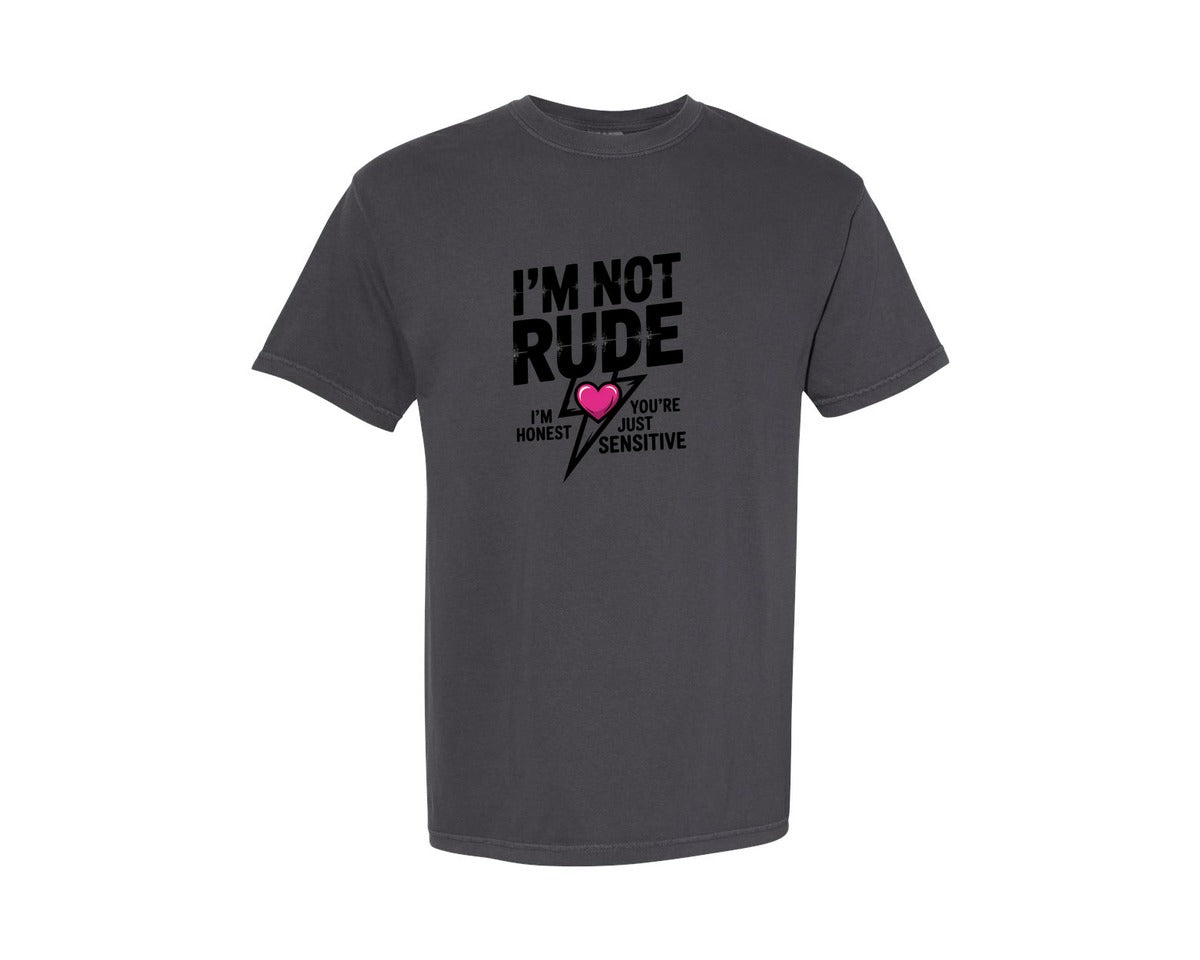 brand:Comfort Colors|color:Graphite|Funny Sarcastic Attitude Quote Shirt Graphic T-Shirt